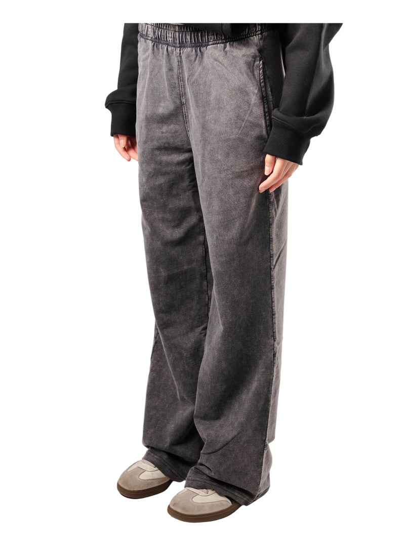 Basic Look Washed Straight Leg Pants - Image 4